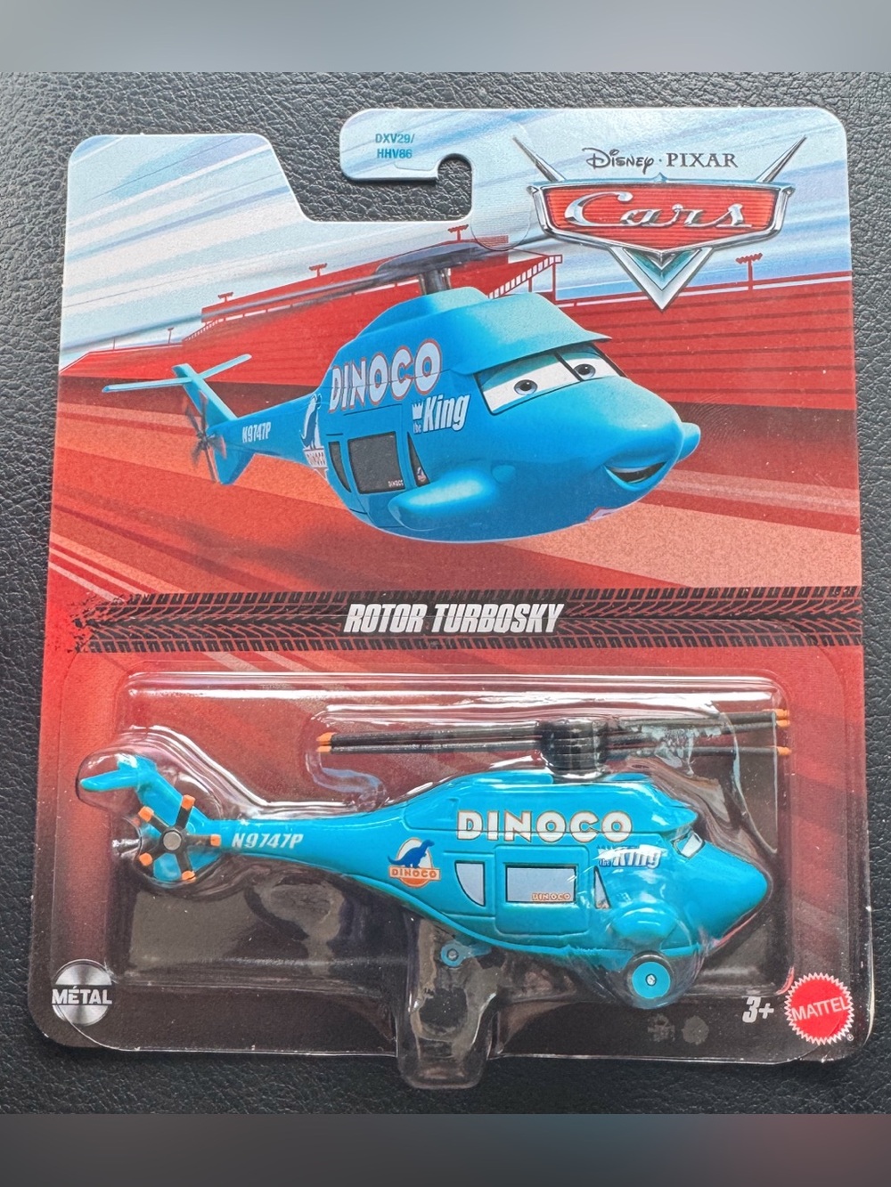 Disney Pixar Mattel Dinoco Rotor Turbosky Helicopter - Blue